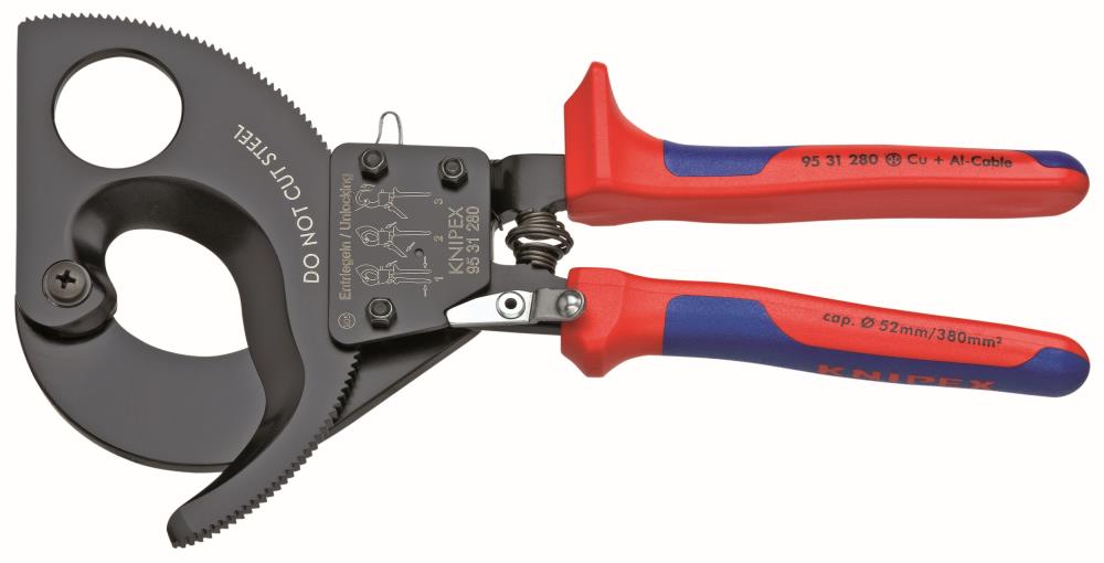 KNIPEX Steel Handle Cutting Pliers, 11-In Home Repair Cutting Pliers 95 31 280 SBA