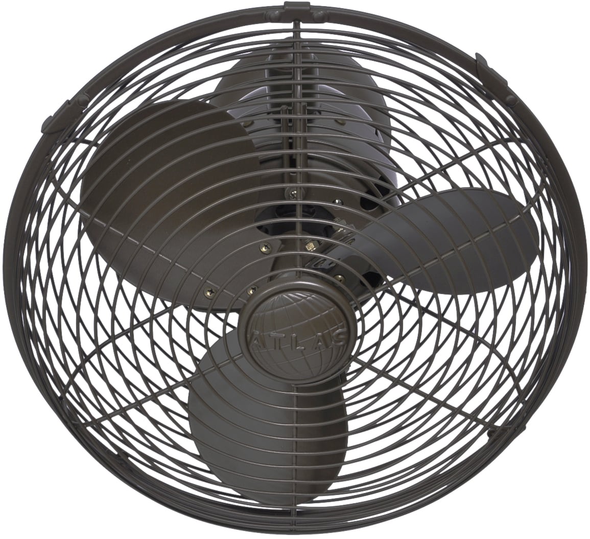 Matthews Fan Company 13-in Oscillation Indoor or Outdoor Bronze Wall Mounted Fan KC-TB
