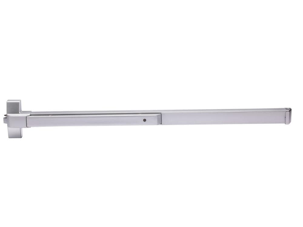 Global Door Controls EDTBAR Series 48-in Aluminum Universal Reversible Rim Exit Device TH1100EDTBARA48