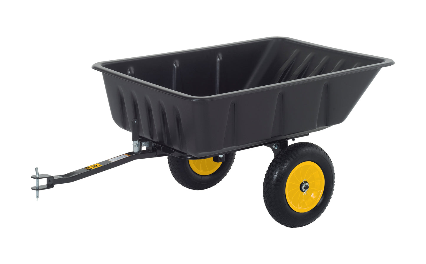 Polar 10-cu ft Poly Dump Cart, 5 Year limited Warranty, Hitch Pin Included 9393