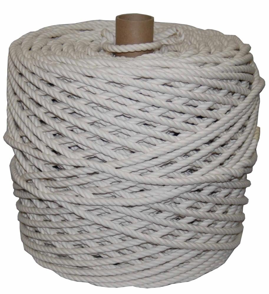 T.W. Evans Cordage 0.25-in x 1200-ft Twisted Cotton Rope (By-the-Roll) 29-003