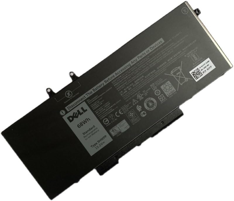 DELL 3HWPP Laptop Battery Replacement for Dell Latitude 5401 5410 5411 5501 5510 5511 Precision 3541 3551 Inspiron 7706 2-in-1 Inspiron 17 7500/7506 2-in-1 Black 03HWPP 10X1J N2NLL 1VY7F 451-BCMN
