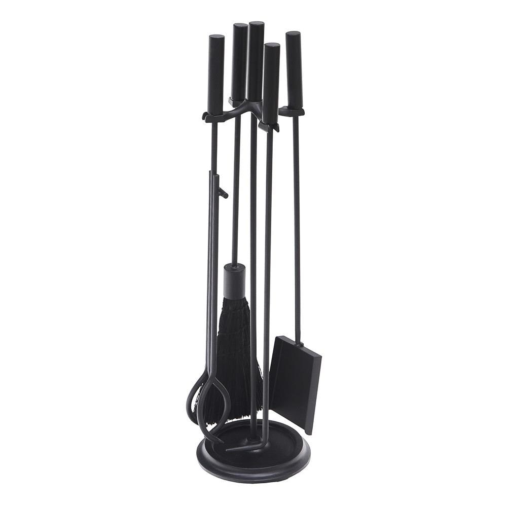 Minuteman International 5-Piece Iron Fireplace Tool Set WR-48BK