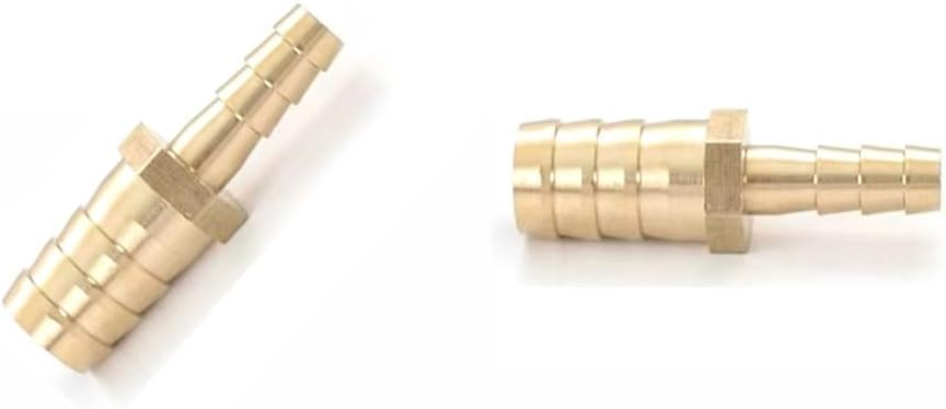FCBFJSW Brass Hose Barb Reducer Fittings Assortment,Reducing Barbed Connector,Splicer Mender for Air\/Oil\/Water\/Gas 14mm*8mm 10pcs