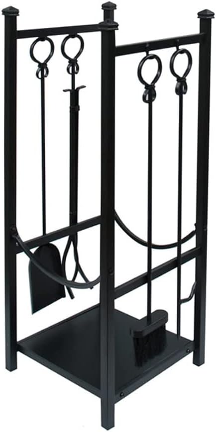 Firewood Storage Rack Metal Floor Standing Domestic Fireside Firewood Rack Burning Tool Rack Wood Firewood Storage(