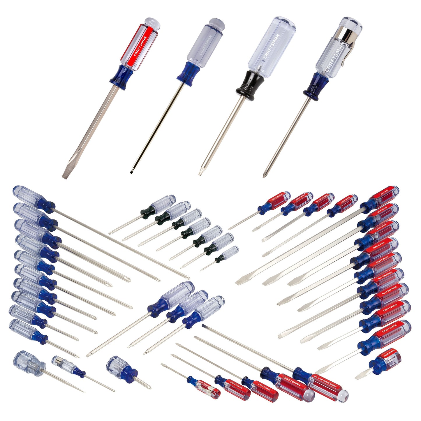 CRAFTSMAN 42-Piece Acetate Handle Assorted Drive Screwdriver Set CMHT65300