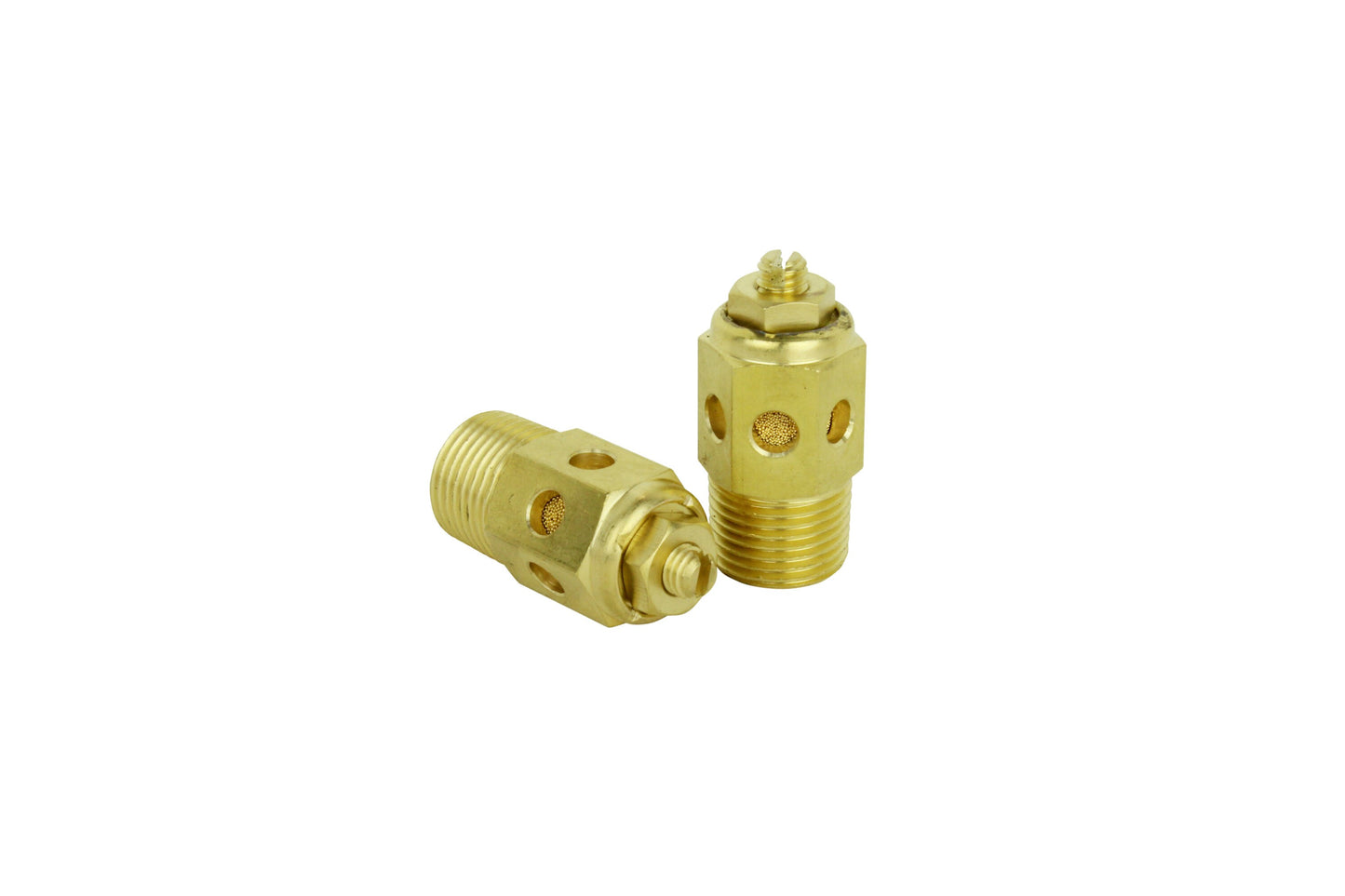 Milton High Flow Speed Control Exhaust Muffler, 3/8” MNPT - 40 Micron Sintered Bronze Silencer/Diffuse Air and Noise Reducer - Box of 10 1087-6HF