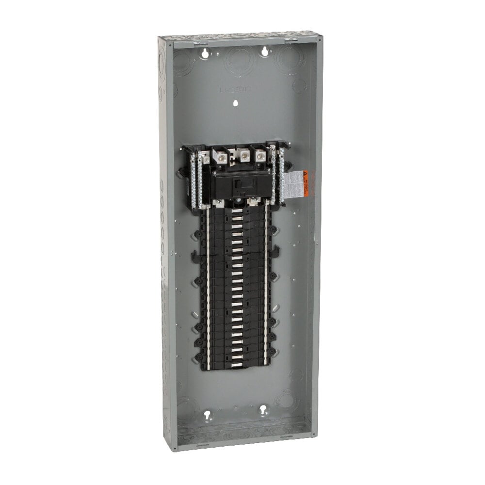 Square D QO 200-Amp 42-Spaces 42-Circuit Indoor Convertible Main Breaker Panel Plug-on Neutral Load Center (Value Pack) QO42M200PCVP