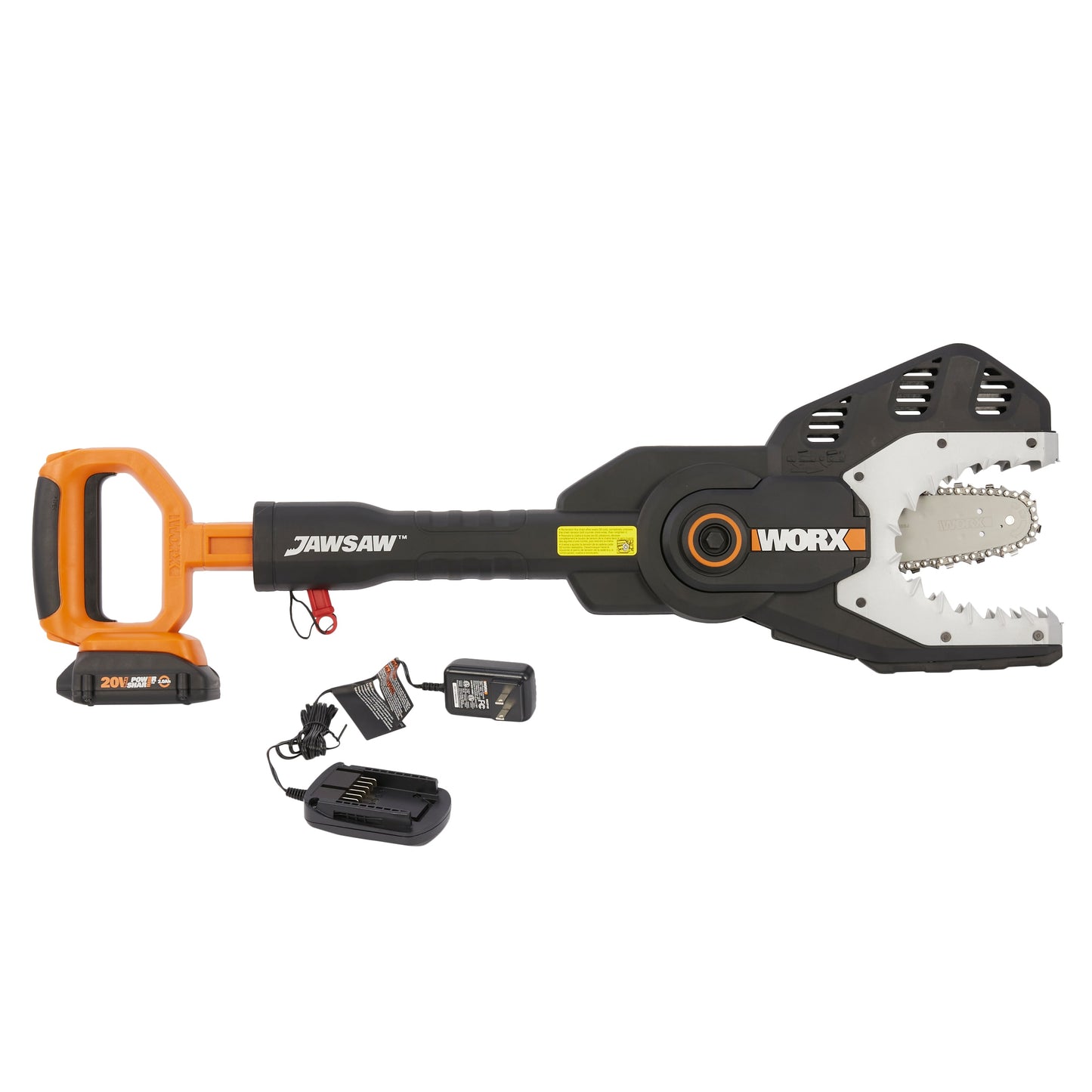 WORX Power Share JawSaw 20-volt 6-in Battery 2 Ah Chainsaw (Battery and Charger Included) WG320