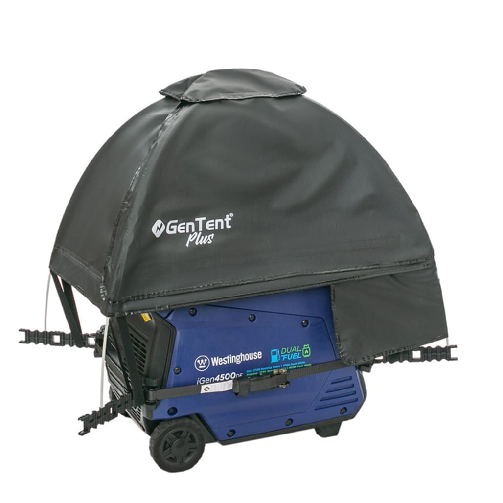 GenTent Inverter Kit (Plus, Black) For Encased Inverter Generators Generator Cover GTOICSMPBK