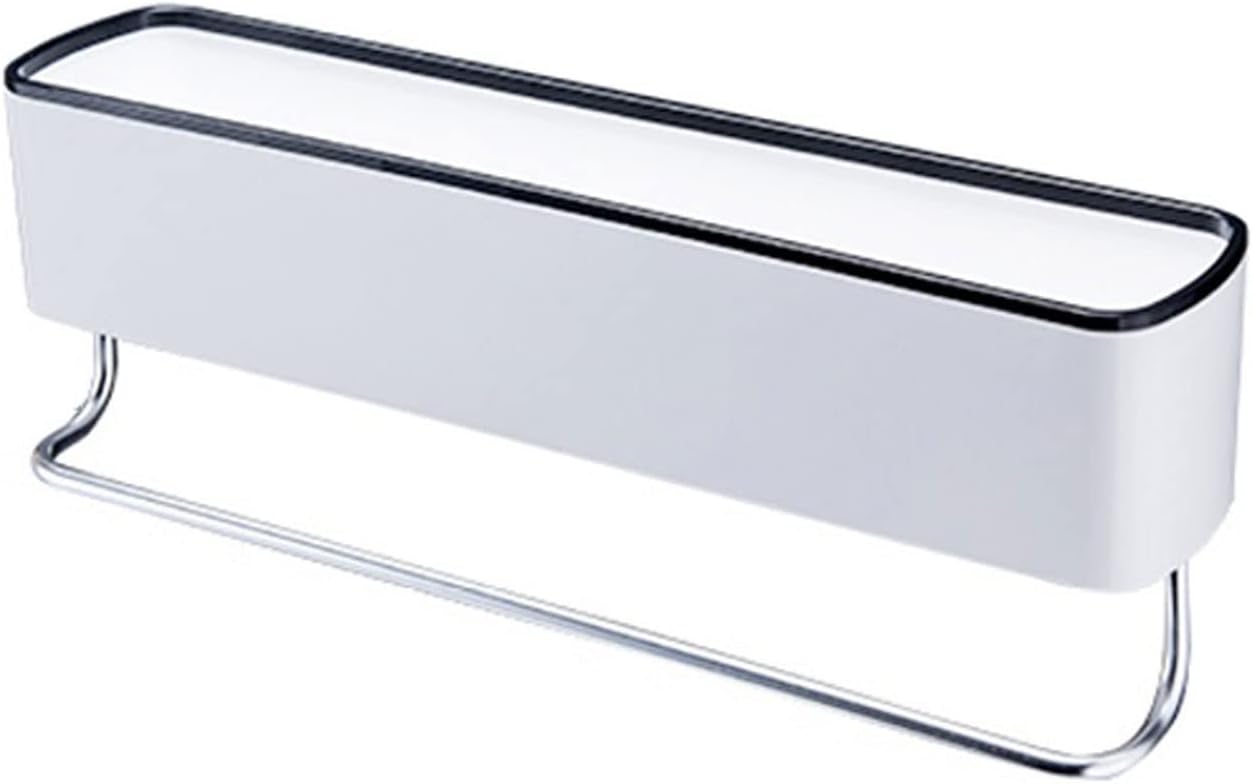 INLIMA Appliance Shelf for Kitchen Bathroom Shelf Shower Caddy Organizer Wall Mount Shampoo Rack With Towel Bar No Drilling Kitchen Storage Accessories (Size : B)