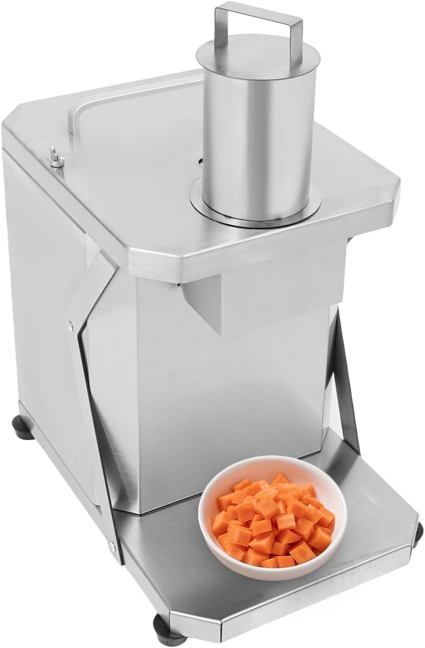 3 in 1 Multi-functional 110V Electric Vegetable Dicer, 110W Automatic Stainless Steel Food Slicer, Vegetable and Fruit Chopper Cutter Processor for Onion, Carrot, Potato, Cabbage Lemon