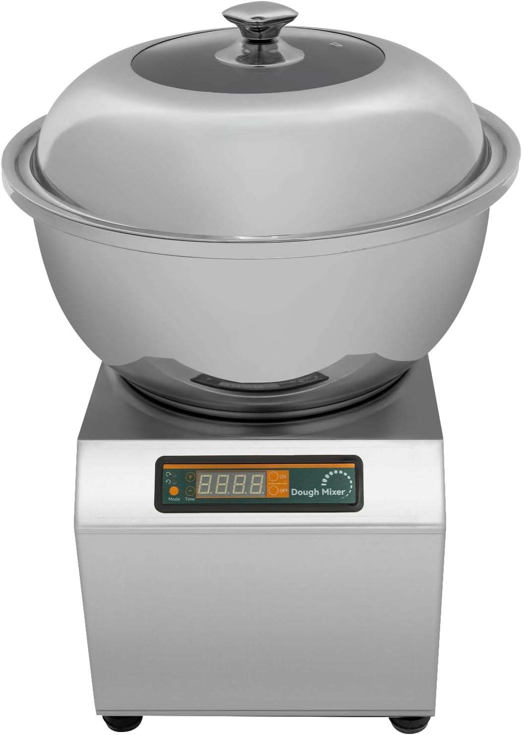 18 LBS Electric Dough Mixer for Flour Meat Pie Sauce Mixing Kneading, Stainless Steel Dough Kneading Machine with Timing Function, 2 Rotation Modes for Commercial & Home Use