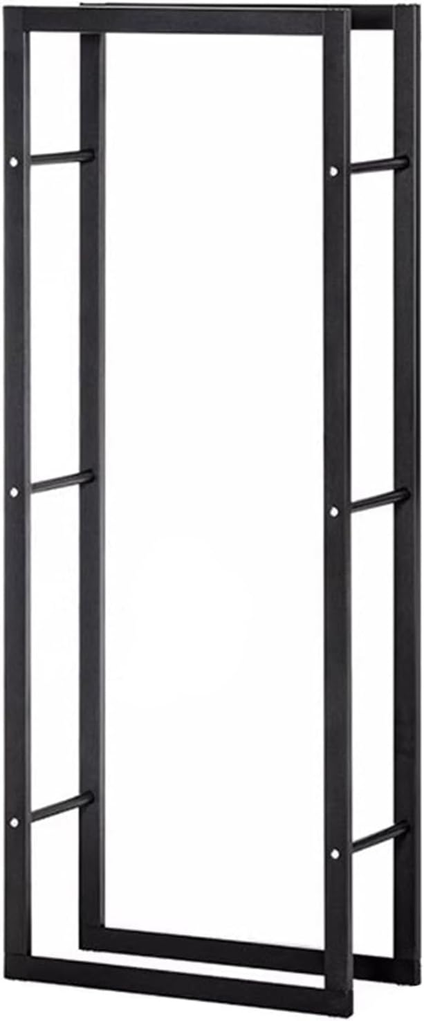 Firewood Storage Log Rack Holder, Metal Heavy Duty Firewood Storage Holder for Indoor\/Outdoor, Vertical Log Holder for Fireplace Deocr Patio Deck (24" Lx10 Wx59 H\/60x25x150cm)