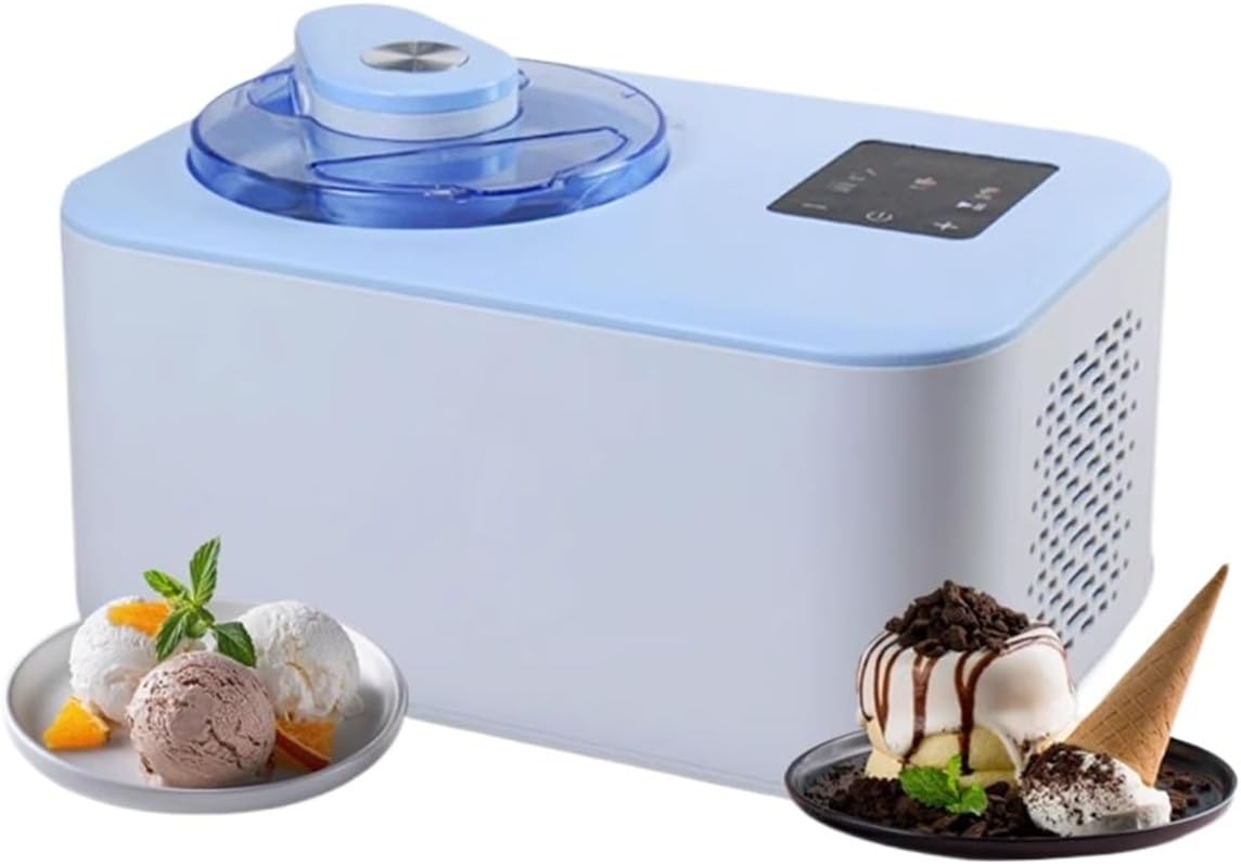 Ice Cream Maker Ice Cream Machine 1.2L Large Capacity Compressor Refrigeration Household Fully Automatic Ice Cream Ice Cream Machine Table Top Ice Cream Machine,Fun Kitchen Appliance