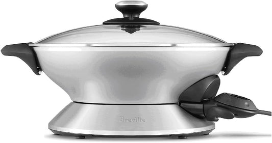 Breville BEW600XL Hot Wok, 6 Quart, Brushed Stainless Steel