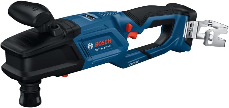 BOSCH GRD18V-127HXN 18V 7/16 In. High Torque Right Angle Drill - Lightweight Design, Dual KickBack Control, Quick Chuck for Fast Bit Changes, Two speed settings (0-1,800 RPM and 0-550 RPM) (Bare Tool)