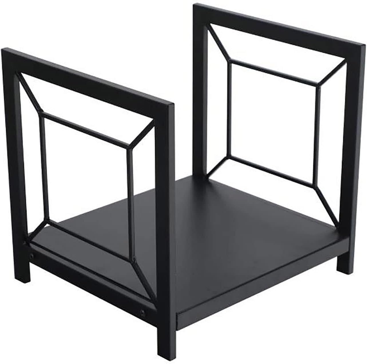 Firewood Log Rack Holder, 16 Inch Heavy Duty Wrought Iron Firewood Storage Stand For Indoor Fi & Outdoor Garden