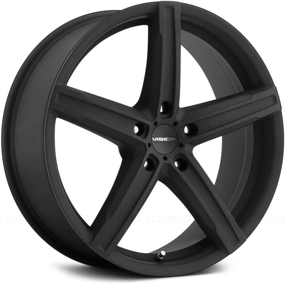 Vision 469 Boost 15x6.5 5x108 +38mm Satin Black Wheel Rim 15" Inch