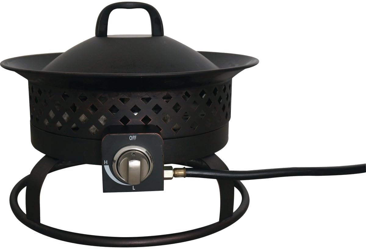 Solara Steel Gas Firebowl