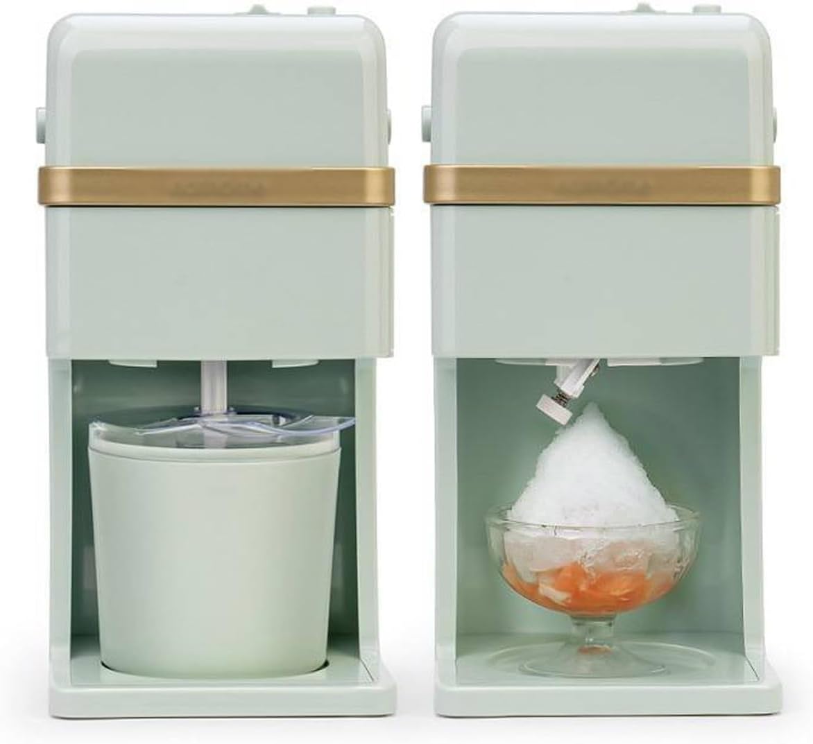 Ice Cream Maker Household Small Ice Cream Machine Homemade Shaved Ice Summer Mini Cone Milk Shake Smoothie Machine Table Top Ice Cream Machine,Fun Kitchen Appliance