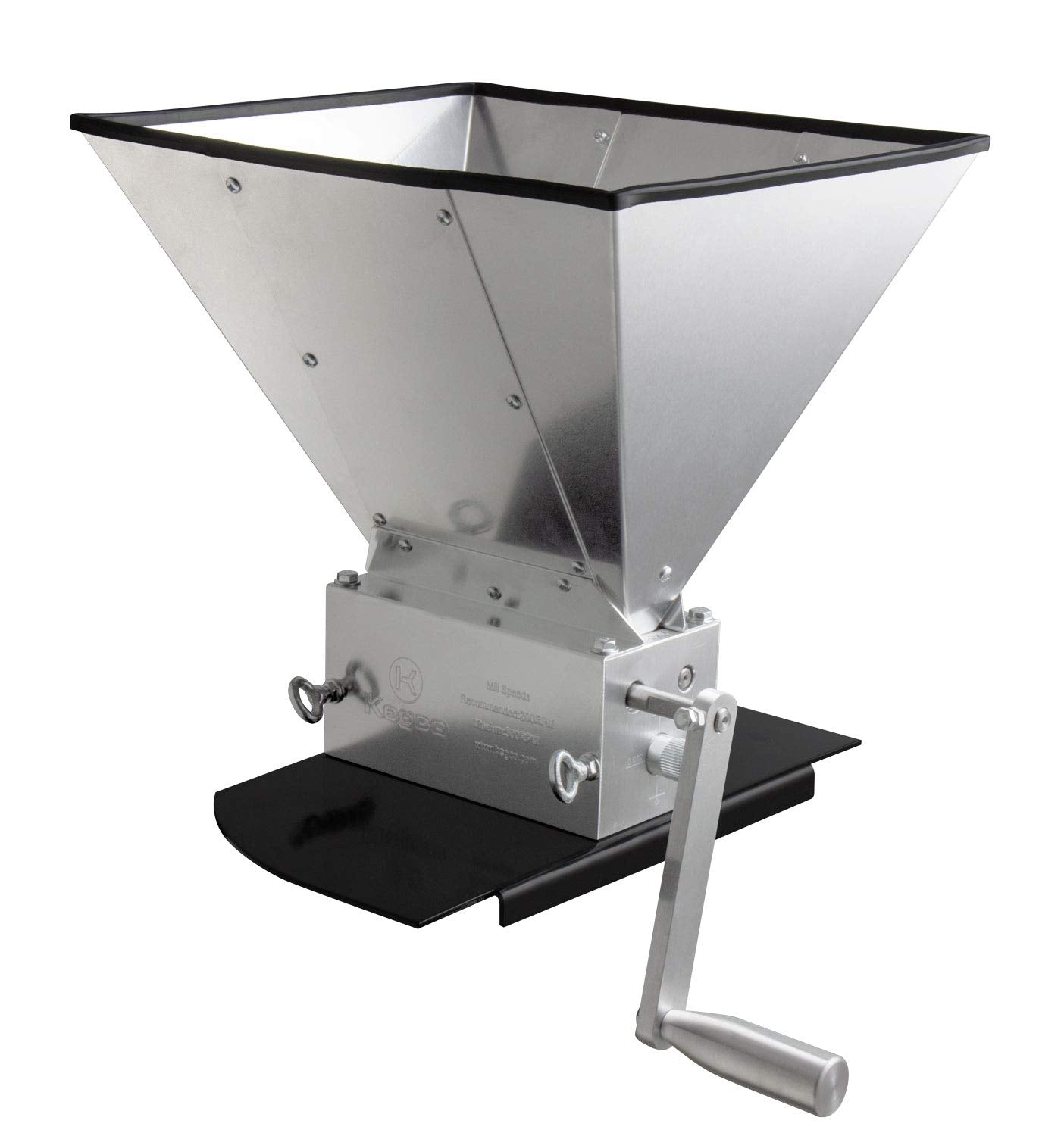Kegco KM11GM-3R Grain Mill with 11 lb. Hopper and 3 Rollers