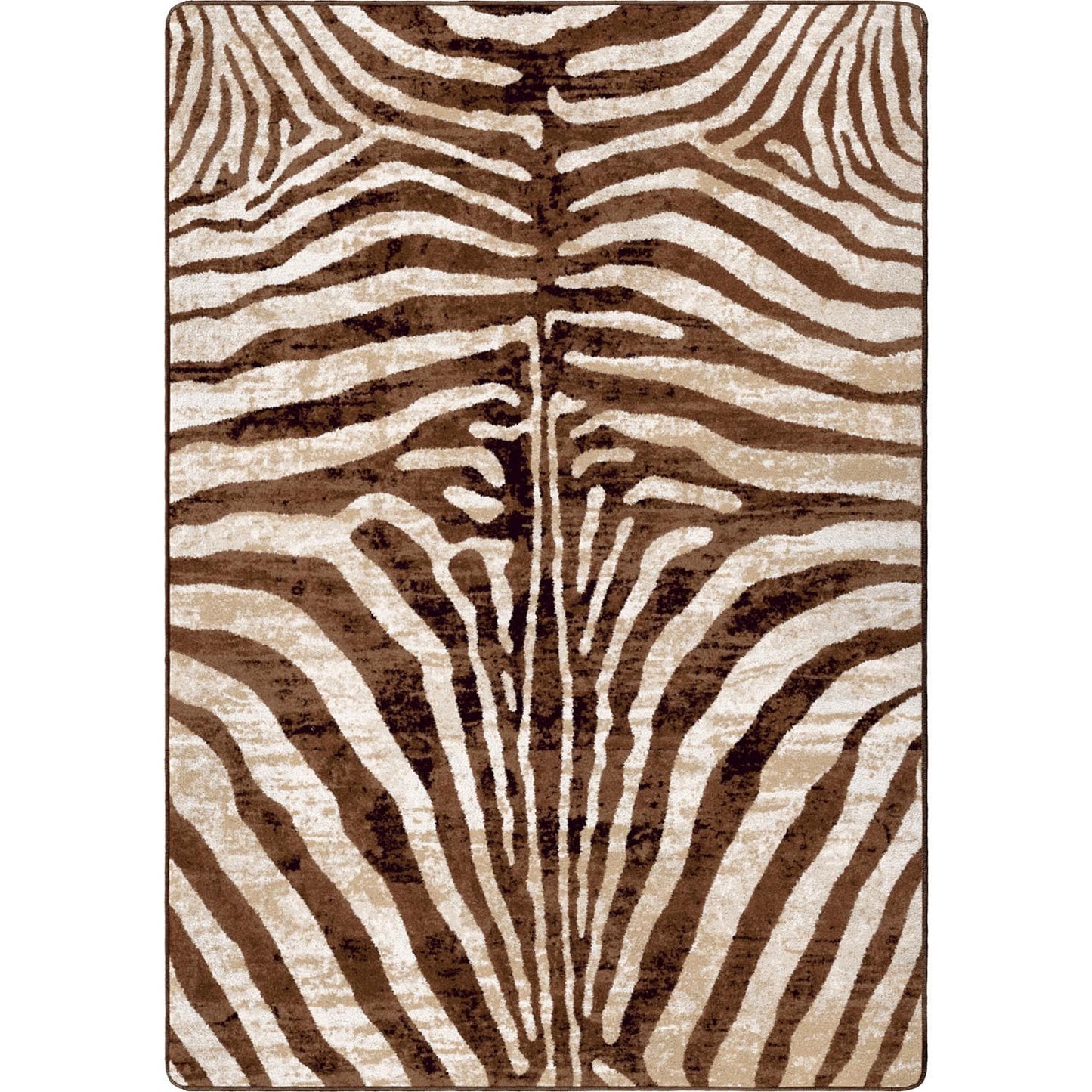 American Dakota 5 x 8 (ft) Tufted Caramel Rectangular Indoor Animal print Rustic Area rug