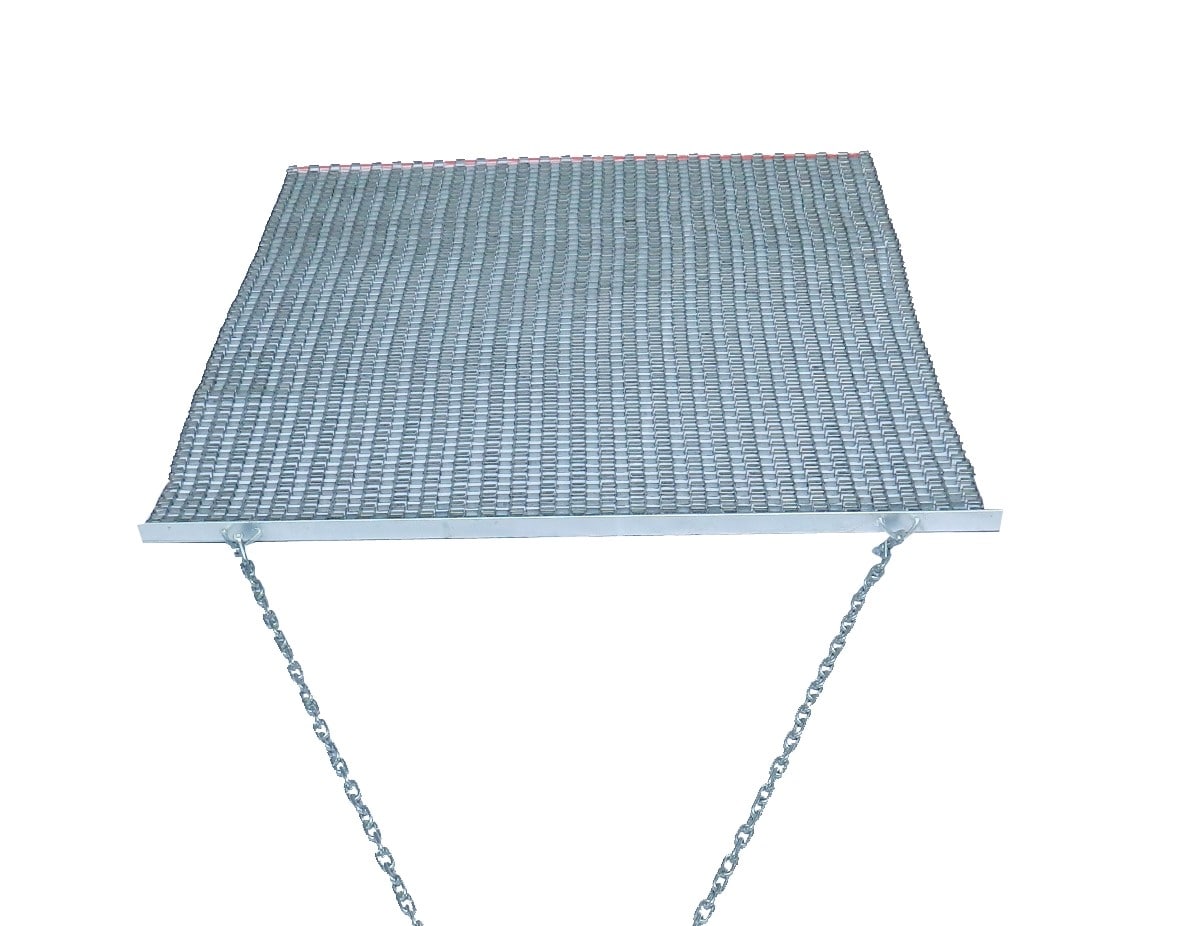 Yard Tuff 4-ft x 4-ft Heavy Duty Steel Mesh Drag Harrow with Tow Chain - Ideal for Leveling Baseball Diamonds YTF-44TBDM