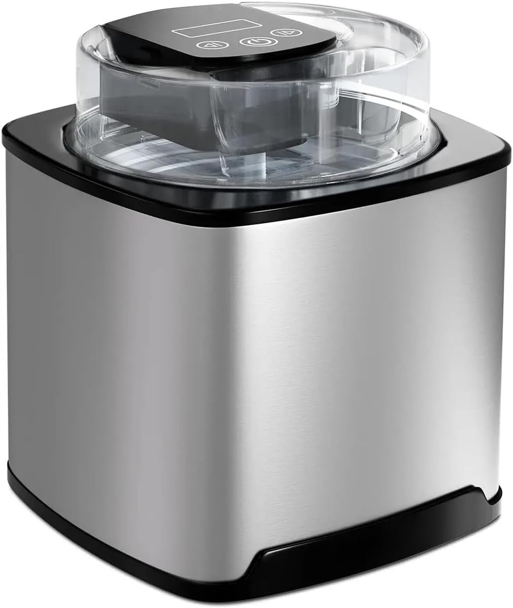 Ice Cream Maker Ice Cream Maker Soft Serve Ice Cream Machine Countertop 2.1 Quarts Large Capacity Freezer Bowl Homemade Ice Cream Yogurt Table Top Ice Cream Machine,Fun Kitchen Appliance