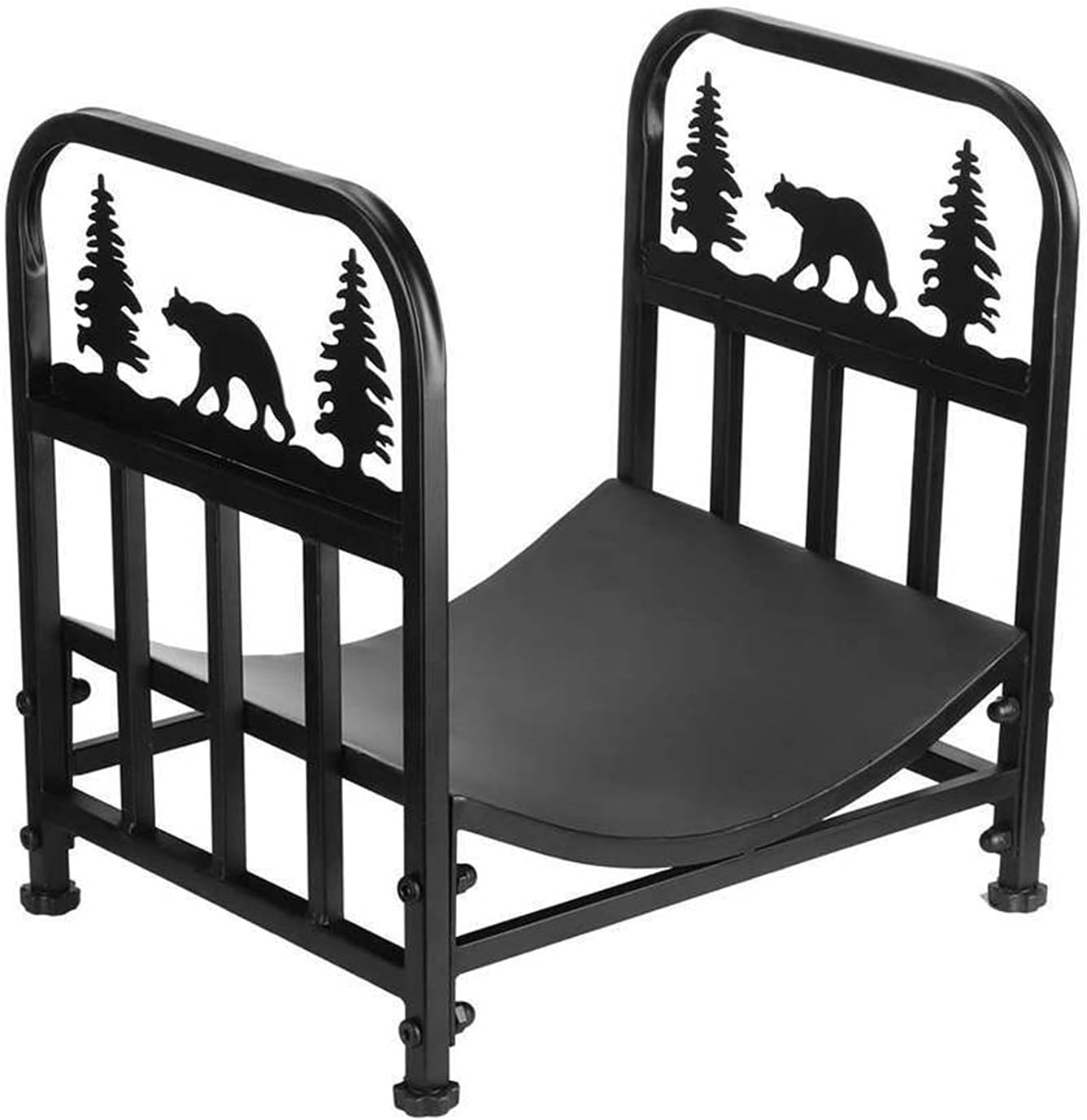 Firewood Holder Household Firewood Rack Style Concise Mini Home Fireplace Firewood Rack Log Storage Shelf Organizer Indoor/Outdoor Firewood Rack,