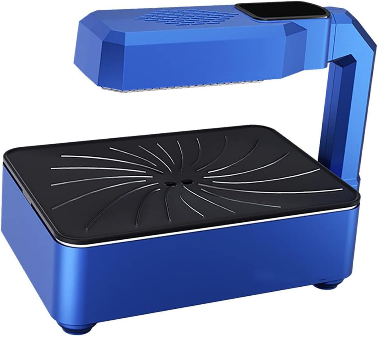 Electric Smokeless Indoor Grill with Radiator and Non-Stick Cooking Surface & Adjustable Temperature Knob, 80°-280°, LCD Display, Fast Heat Up, Easy to Clean Design, for Family BBQ.