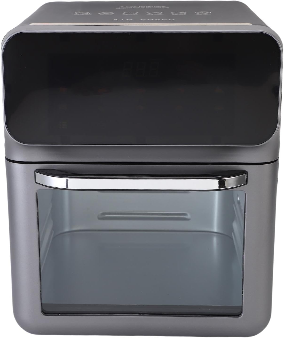 Fryer Rotisserie Oven Smart Technology 15L Capacity 1350W 2 Roasting Trays 80-200℃ Electric Countertop Fryer Oven (US Plug 110V)