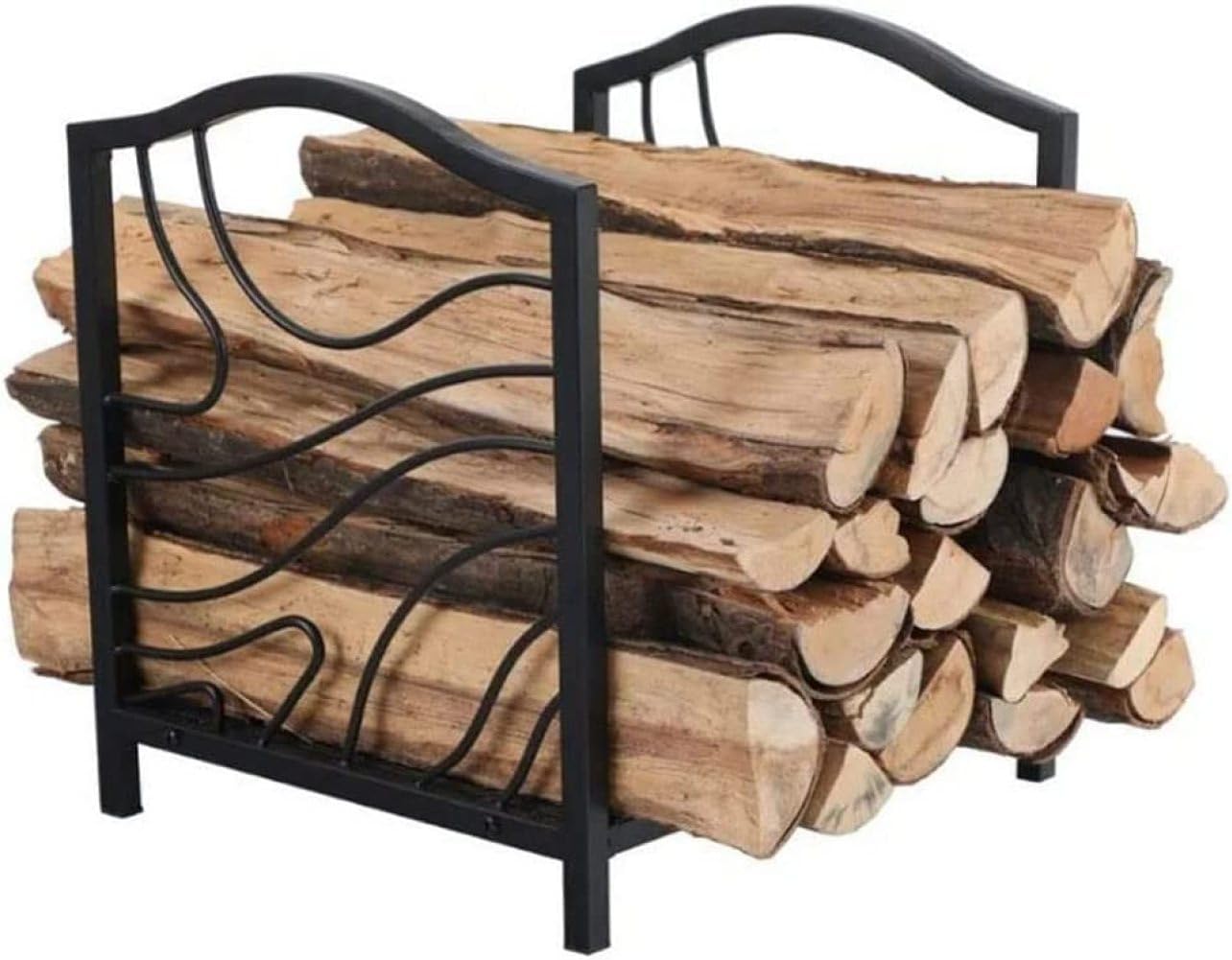 Firewood Holder Firewood Rack Indoor Tree Pattern Firewood Holder Wrought Iron Heavy Duty Firewood Holder Outdoor Wood Log Store