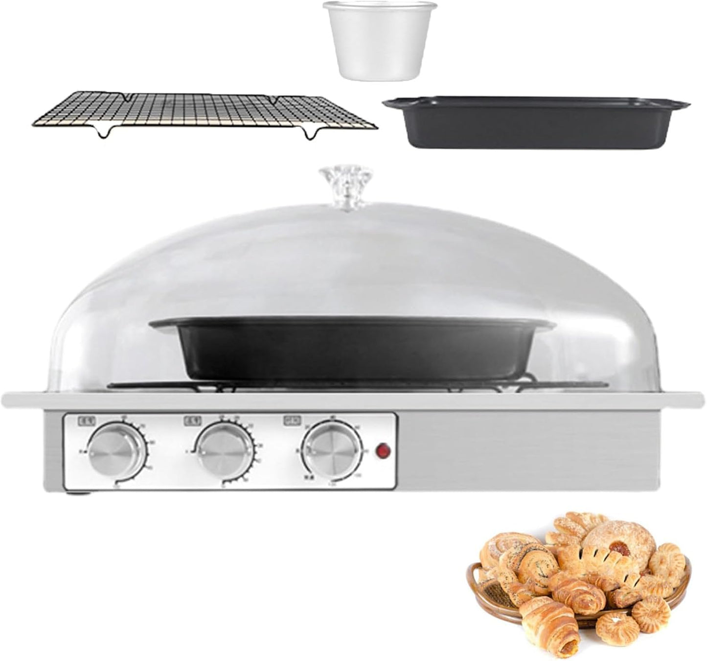 UMJIGF Electric Dough Bread Proofing Tool, Sourdough Bread Makig Tools, Sourdough Bread Fermentation Machine, Temperature & Humidity & Timing Control, Making Bread\/Steamed Buns\/Yogurt,L,L