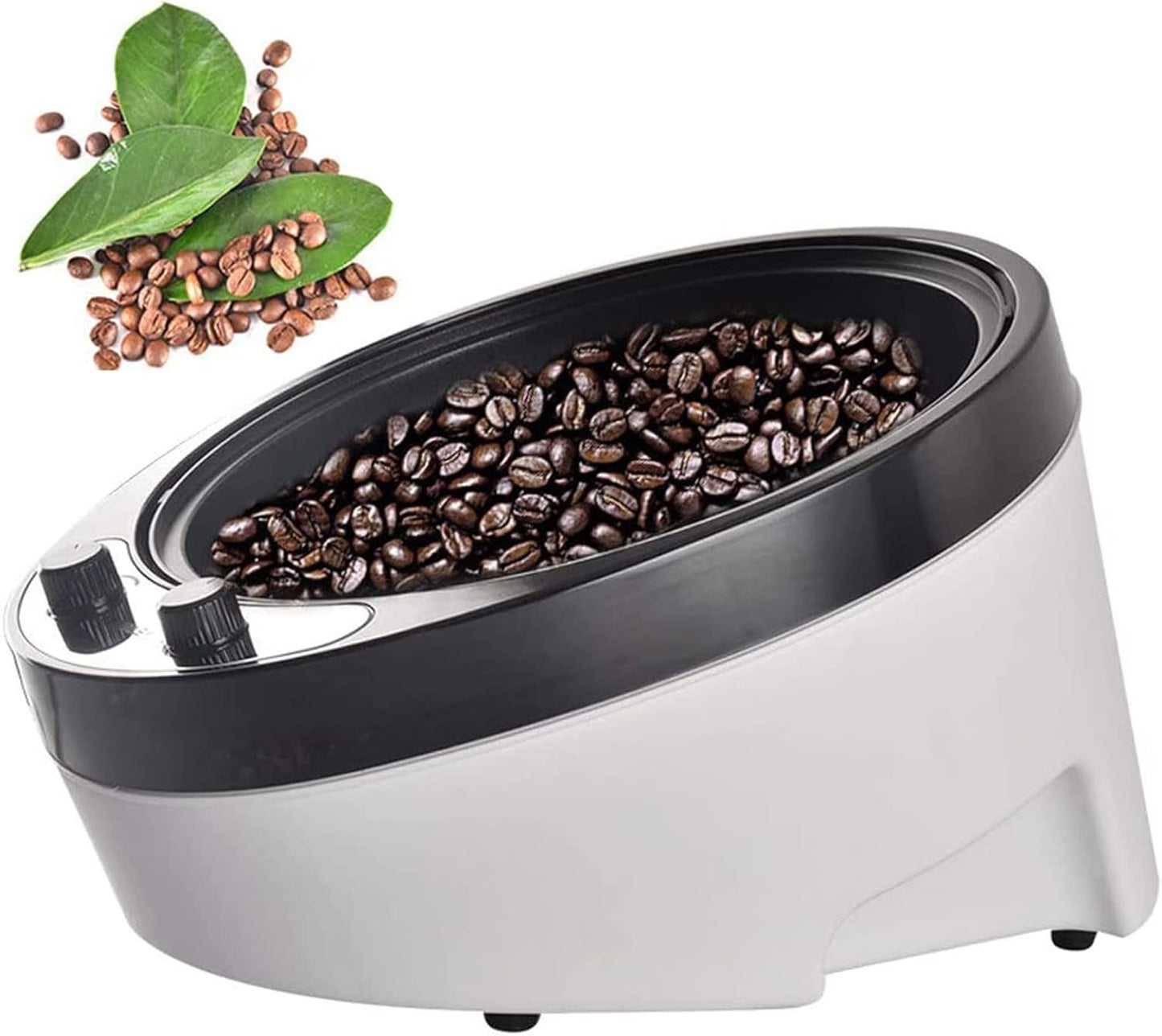 Electric Coffee Beans Roaster Machine, 45° Slope Design Coffee Roaster Machine, Adjustable Temperature Non-Stick Coating Baking Tools Home Kitchen Appliances