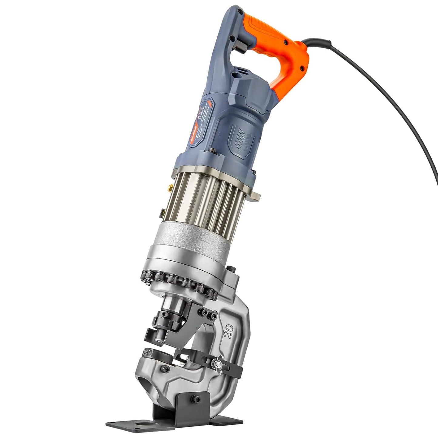 CENTALL Electric Hydraulic Hole Puncher Φ1\/4"-4\/5" Hydraulic Punching Machine Punching Tool with 5 Dies for Iron Copper Aluminum Plate Angle Steel U-Steel 1300W (CPM20)