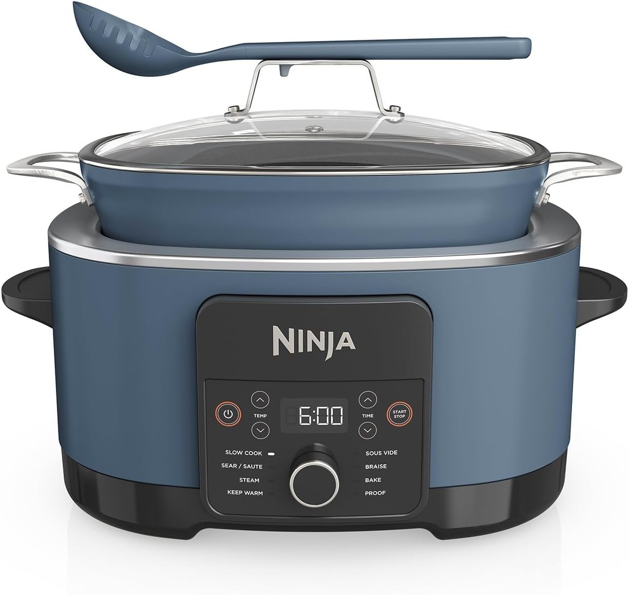 Ninja Foodi PossibleCooker PRO 8.5-Qt Capacity, 8-in 1 Multicooker - Sear, Sauté, Braise, Slow Cook, Bake, Steam, Roast & More - Blue
