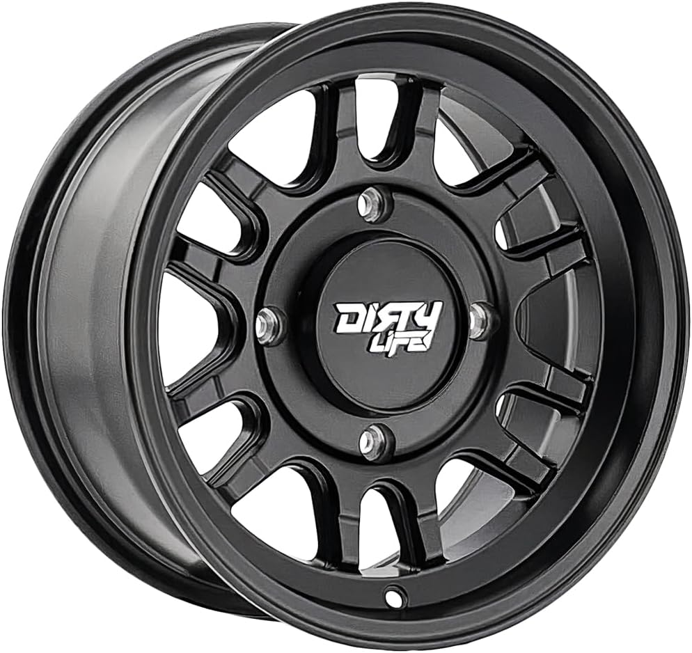 Dirty Life Canyon Sport Sxs (9310S) Matte Black Wheel with Non Chrome (16 x 16. inches /1 x 14 inches, 13 inches Offset)
