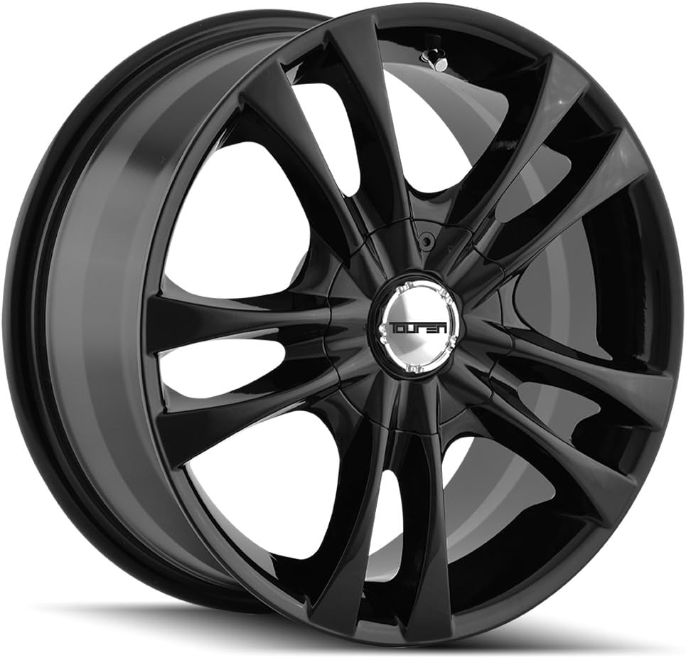 TOUREN TR22 Black Wheel with Alloy Steel (15 x 7. inches /100 x 100 mm, 40 mm Offset)