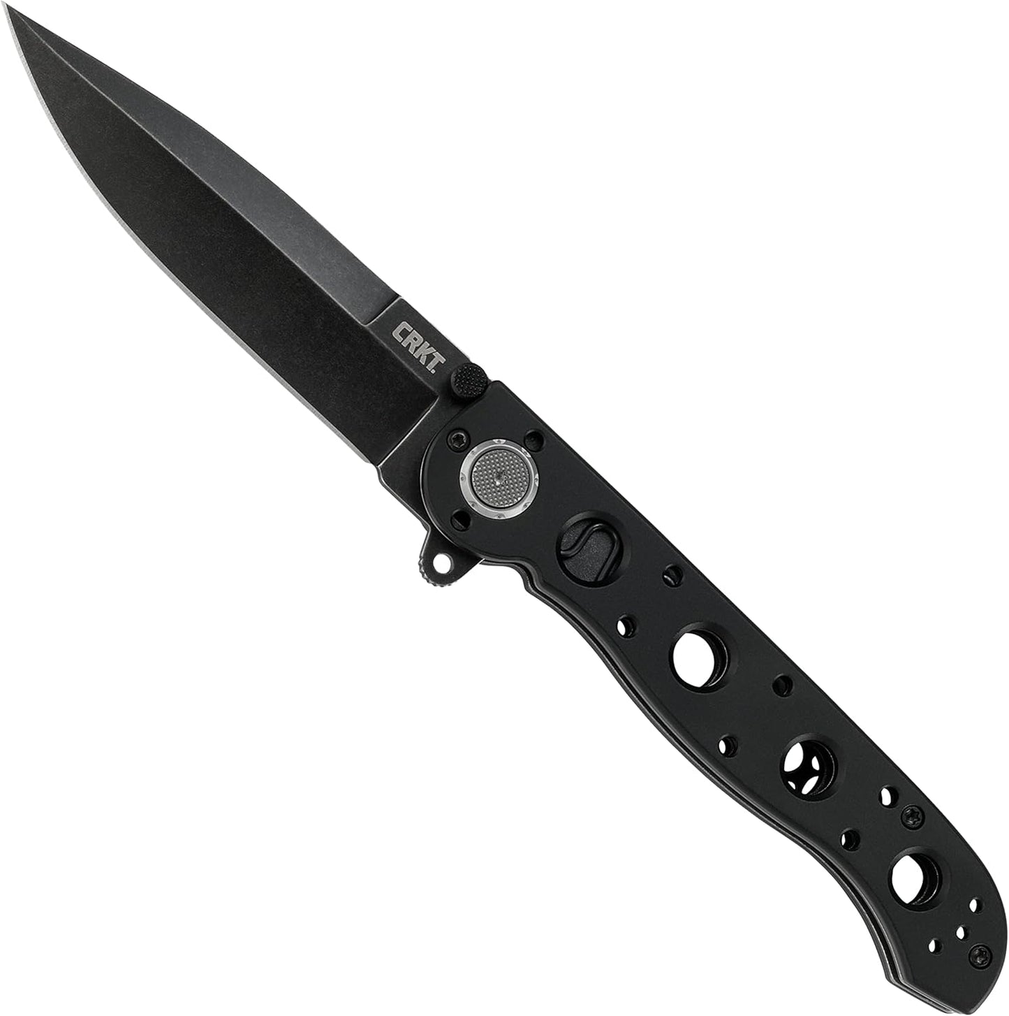 CRKT M16-03DB Folding Knife with Deadbolt Lock: D2 Plain Edge Blade, Aluminum Handle, Reversible Pocket Clip, M16-03DB