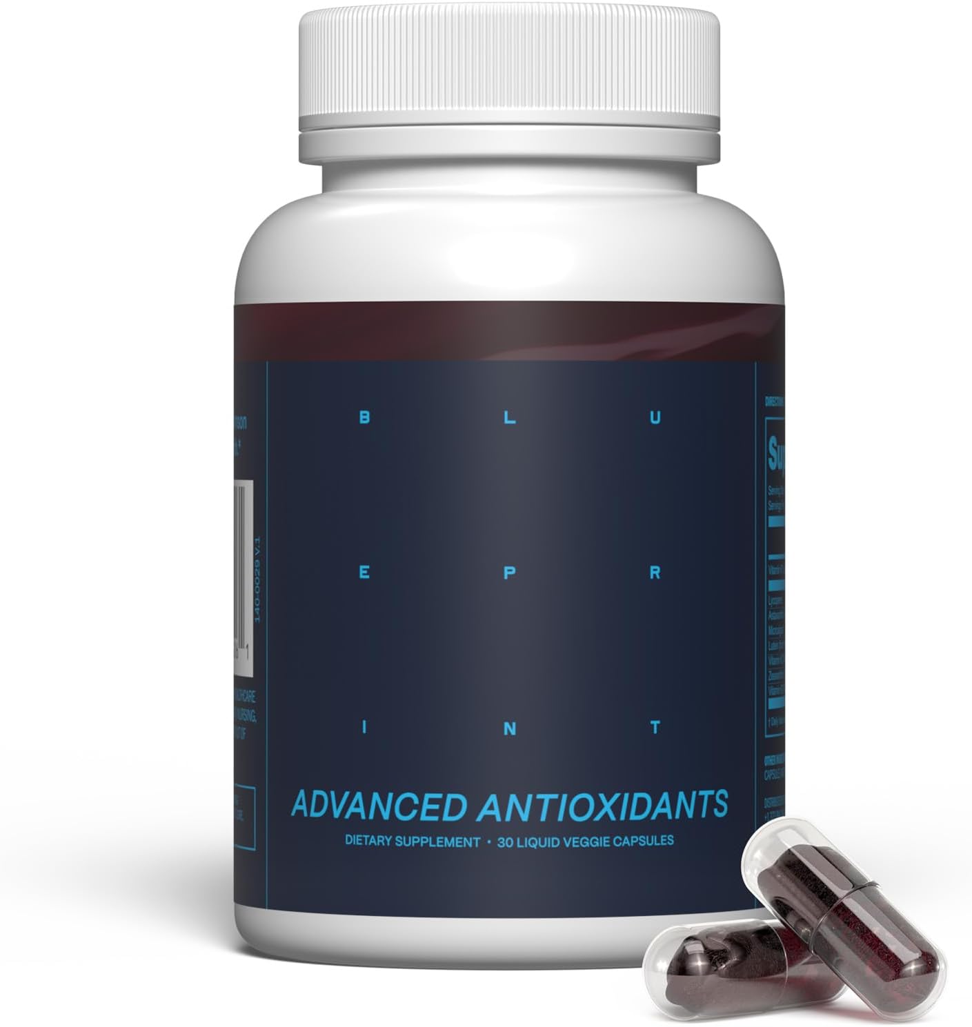 Blueprint Bryan Johnson Advanced Antioxidant Supplement \u2013 Lutein, Zeaxanthin, Lycopene, Vitamin K1, K2 \u2013 Vegan Capsules for Vision, Bone & Heart Support \u2013 Updated Formula of Essential Softgels