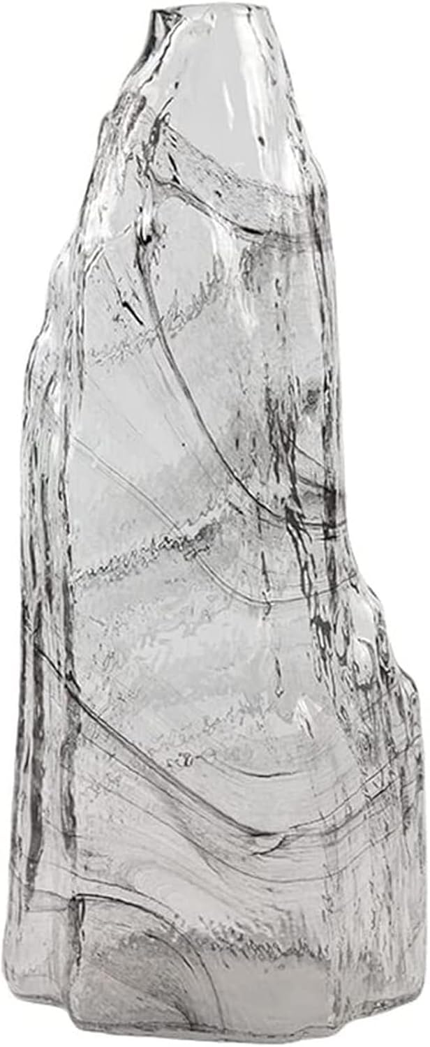 Moisture Flower Vase Transparent Glass Rockery Vase Ornament Desktop Living Room Flower Arrangement Appliance Vase Arrangement Decoration Vases for Flowers