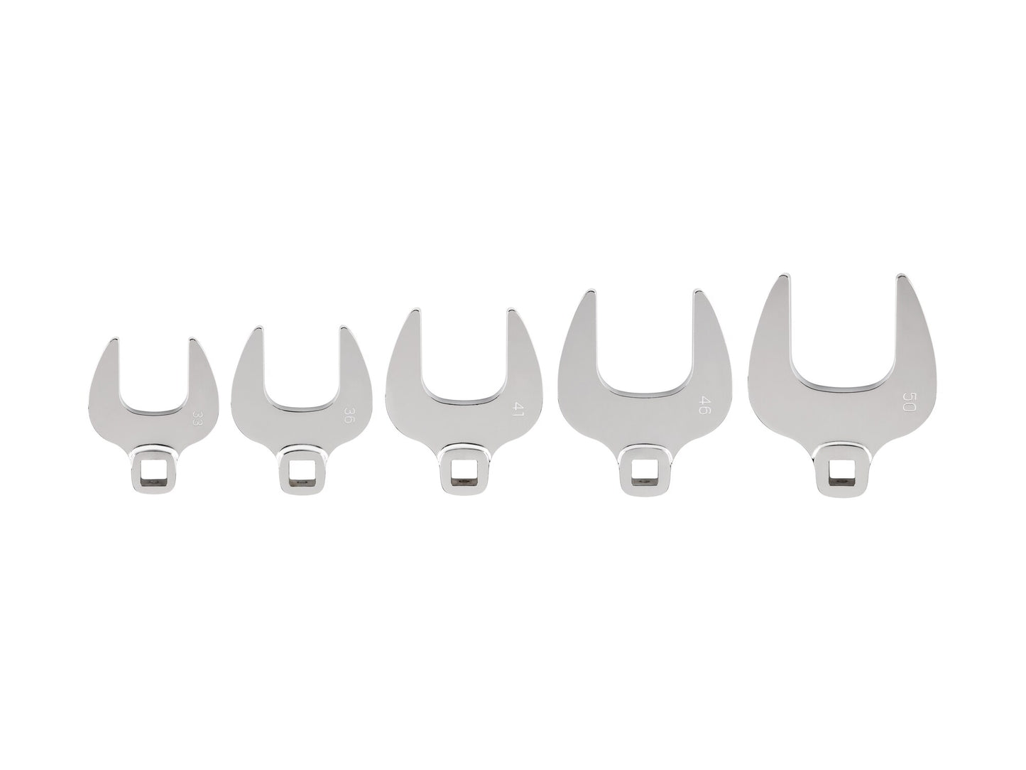 TEKTON 5-Piece Set Metric Crowfoot Open End Wrench WCF90505