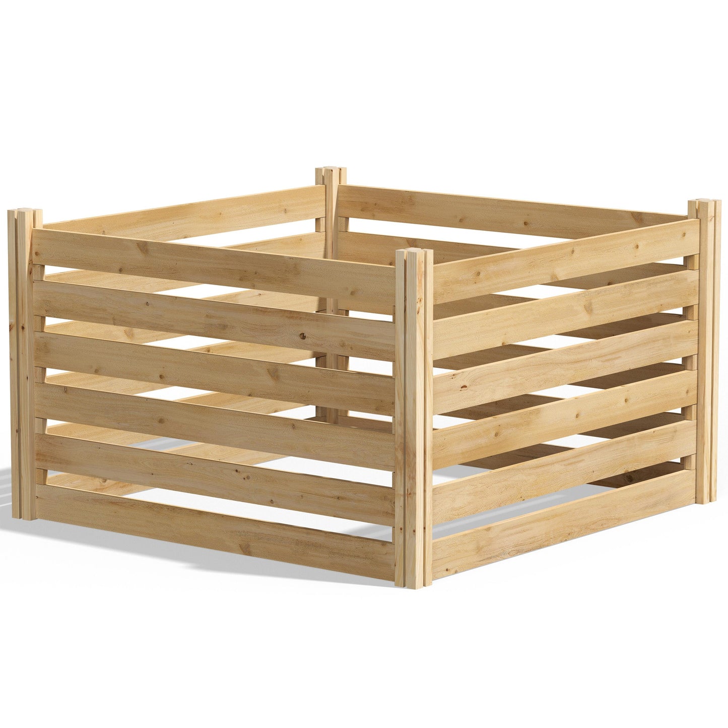 Greenes Fence 309.17 Wood Stationary Bin Composter RCCOMP48