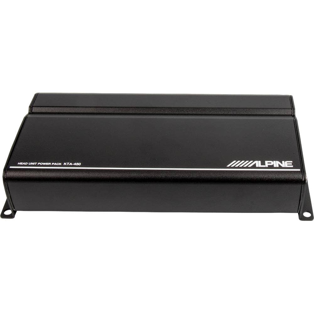Alpine - 400W Class D Bridgeable Multichannel Amplifier with Built-In Crossover - Black