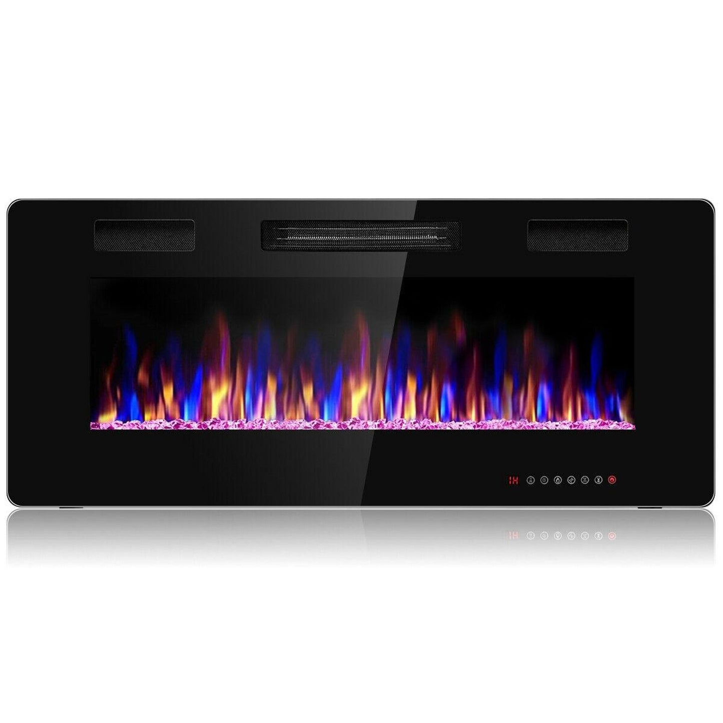 BABOOM 42-in W Black Fan-forced Electric Fireplace BOM-24704-CO