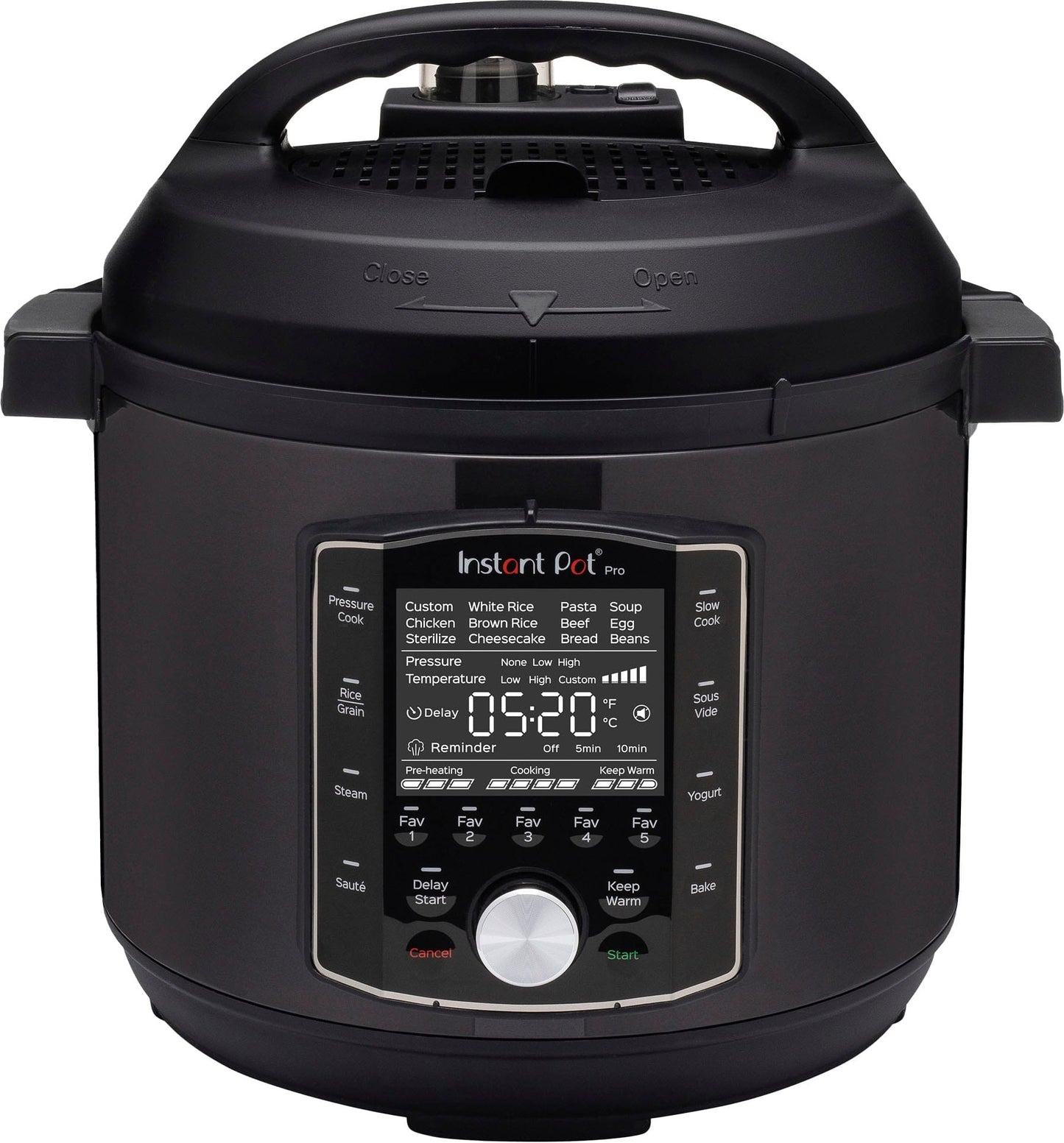 Instant Pot - 8Qt Pro Electric Pressure Cooker - Black