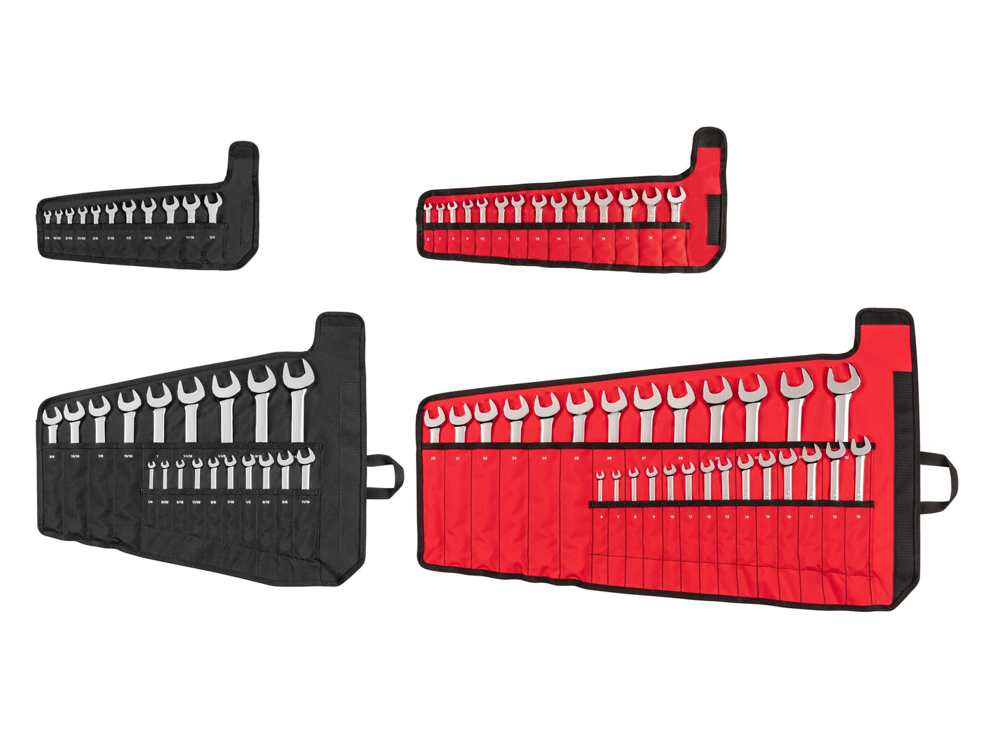 TEKTON 71-Piece Set 12-point (Sae) and Metric Standard Combination Wrench Includes Soft Case WCB94903