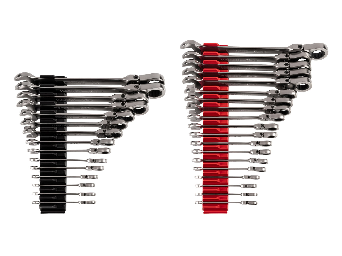 TEKTON 34-Piece Set Standard (SAE) and Metric Flexible Head Ratchet Wrench WRC95305