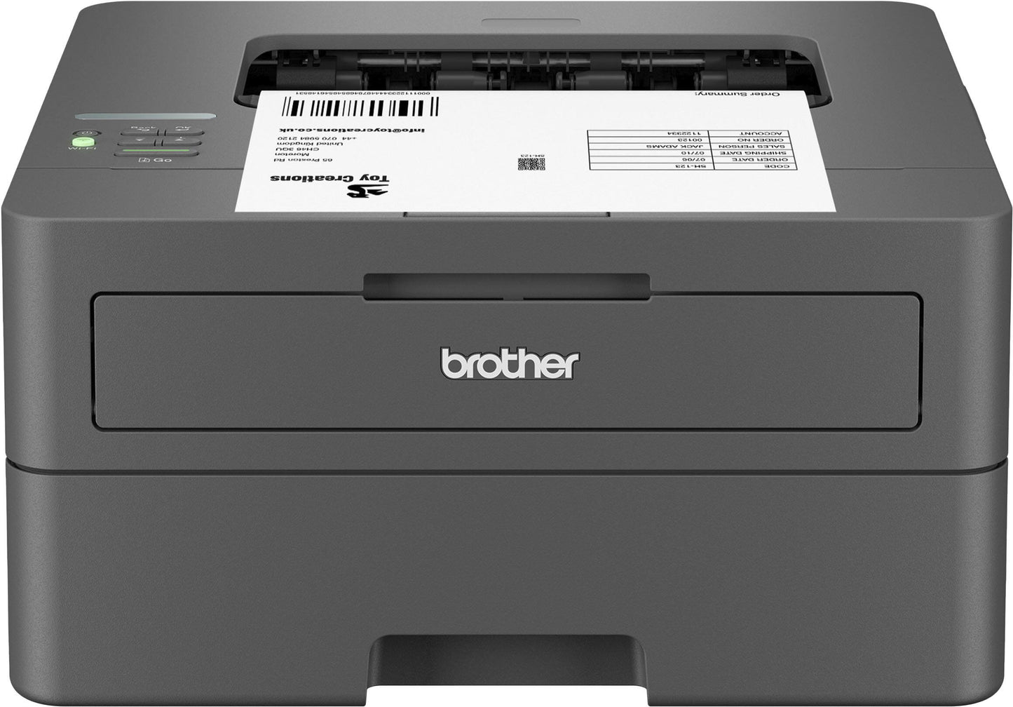 Brother - HL-L2405W Wireless Black-and-White Refresh Subscription Eligible Laser Printer - Gray